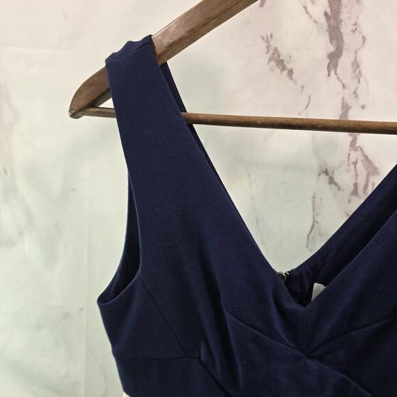 Anthropologie Dress Womens 2 P Navy White HD In Paris Ardmore Geometric - Picture 2 of 11